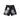MIXED EMOTION Black “AI” Denim shorts (Black “AI” Denim shorts)