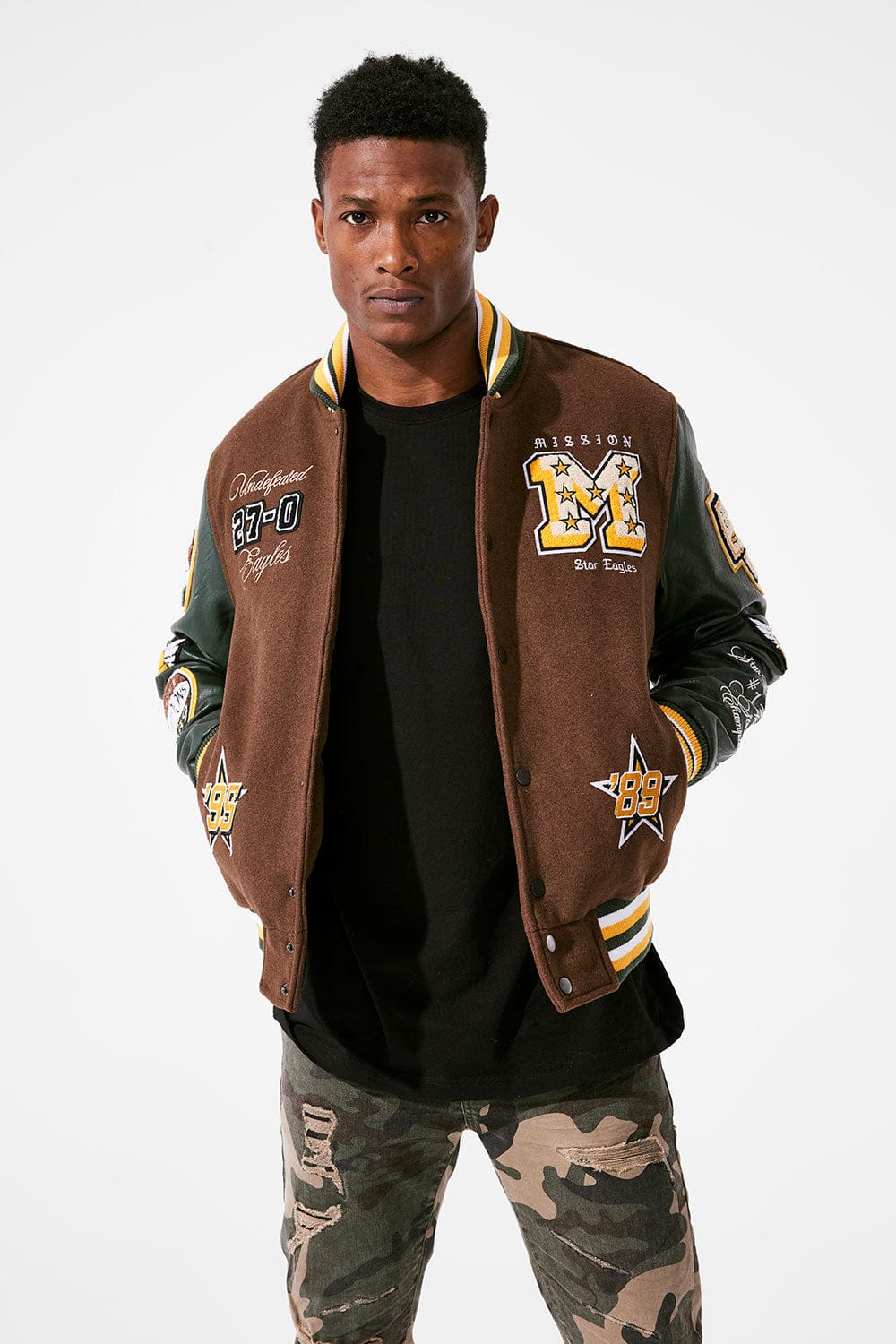 STAR EAGLES VARSITY JACKET (MISSION) – Hi Level Fashion