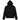 RTA Markus Black Red Long Cross Hoodie (Black/Red