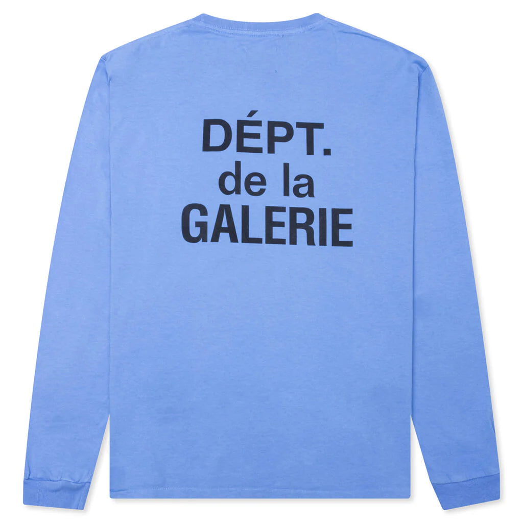 GALLERY DEPT. DEPT DE LA GALERIE LONG SLEEVE TEE 'BLUE' – Hi Level GALLERY DEPT. DEPT DE LA GALERIE LONG SLEEVE TEE 'BLUE' – Hi Level